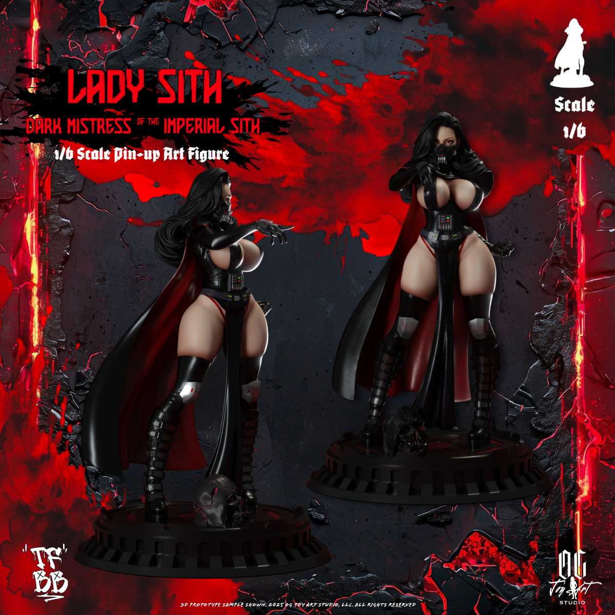 Lady Sith: Dark Mistress of the Imperial Sith Exclusive 1/6th Scale Pin-up Art Figure (Pre-Order)