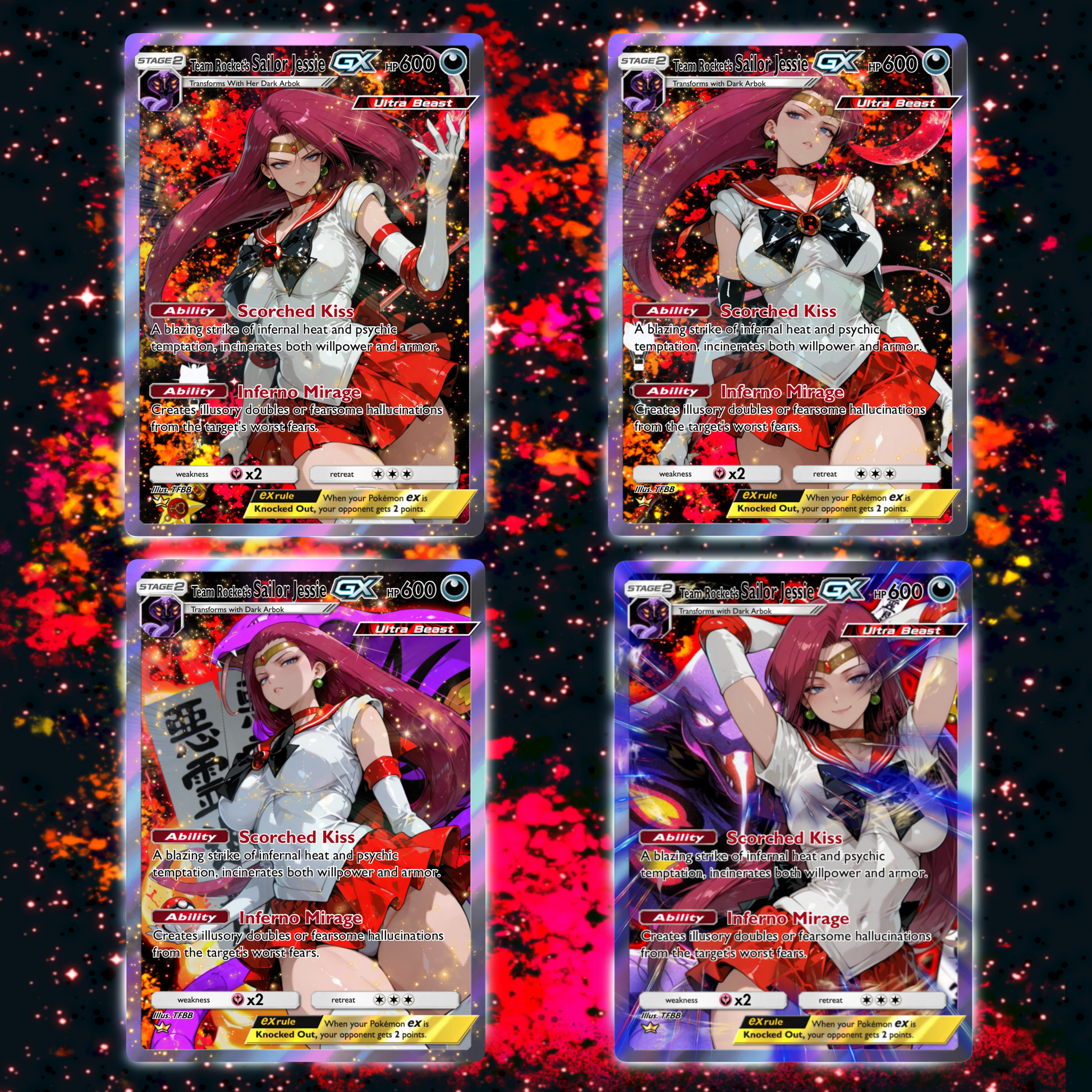 Exclusive Sailor Jessie Full Art Collectable 4pcs Set