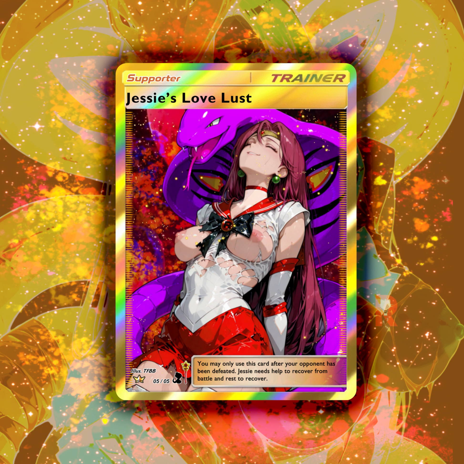 Exclusive Sailor Jessie Full Art Trainer Support Collectable Cards