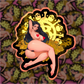 Golden Naughty Love Slapper Sticker