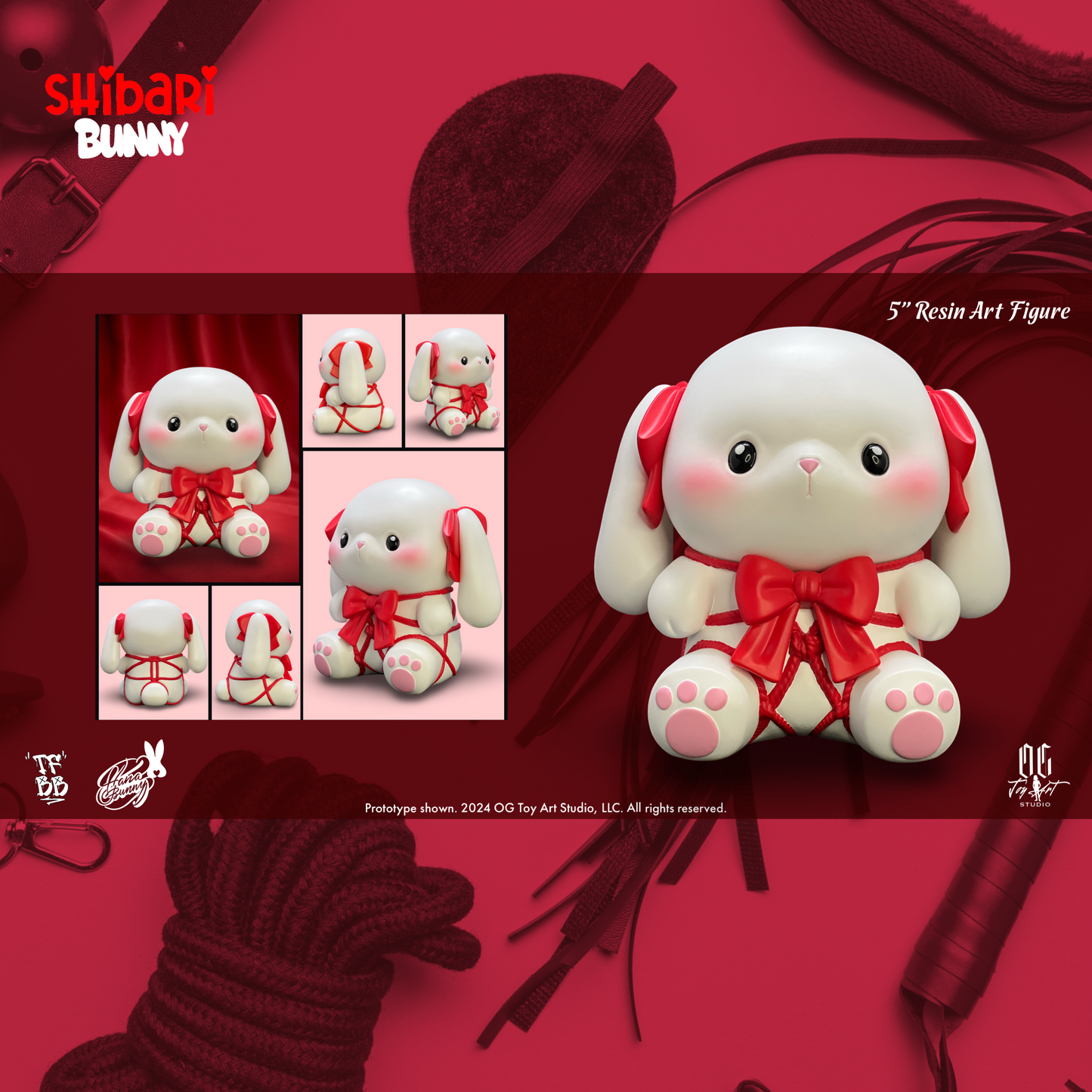 The Shibari Bunny Resin Art Figure (Pre-Order)