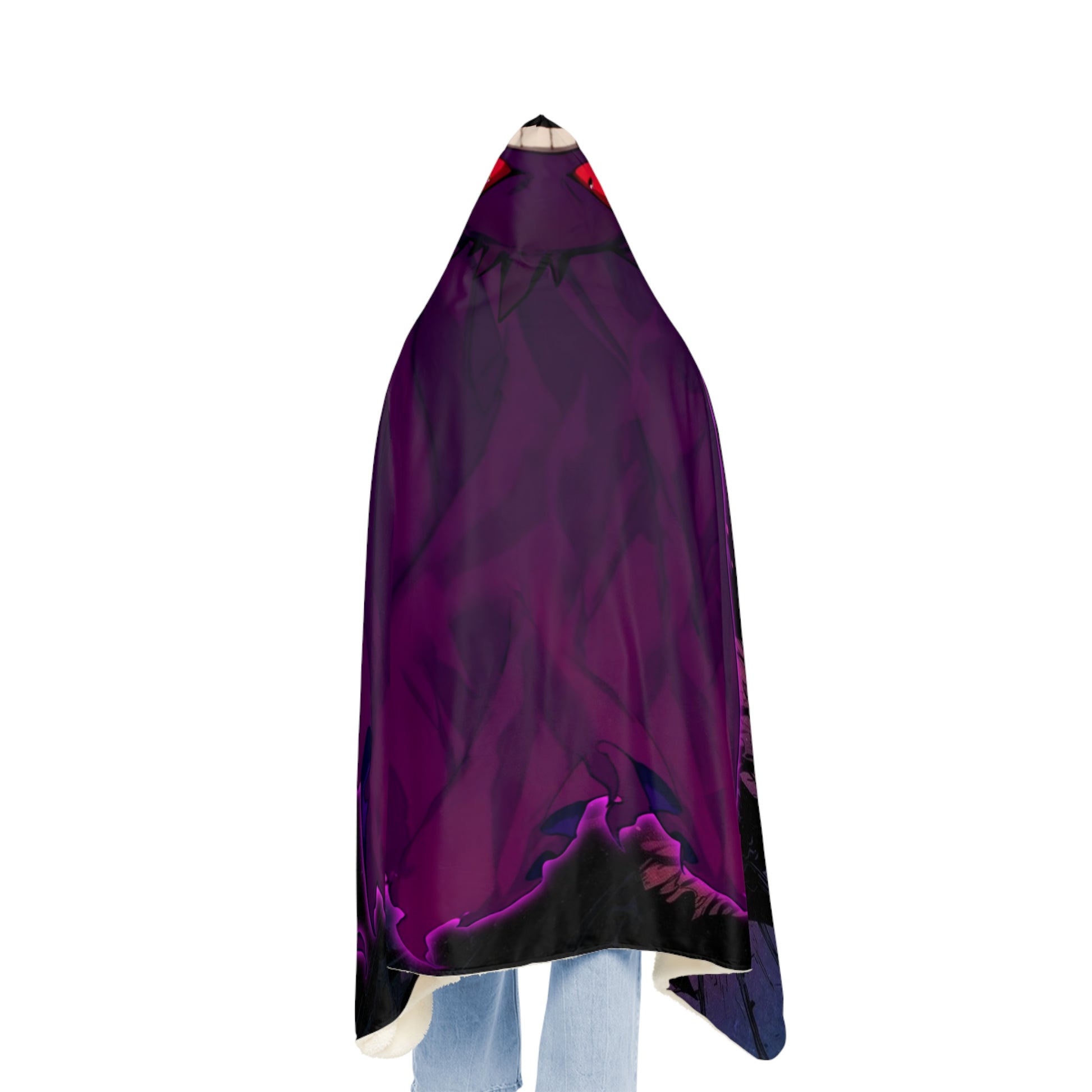 Gengar Cloak X Dark Fantasy Hooded Blanket