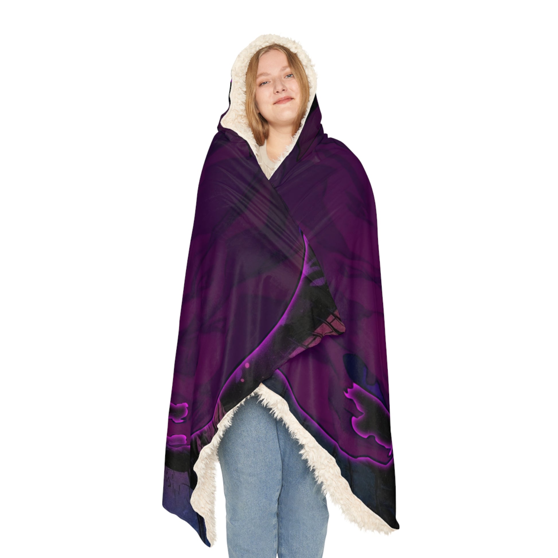 Gengar Cloak X Dark Fantasy Hooded Blanket