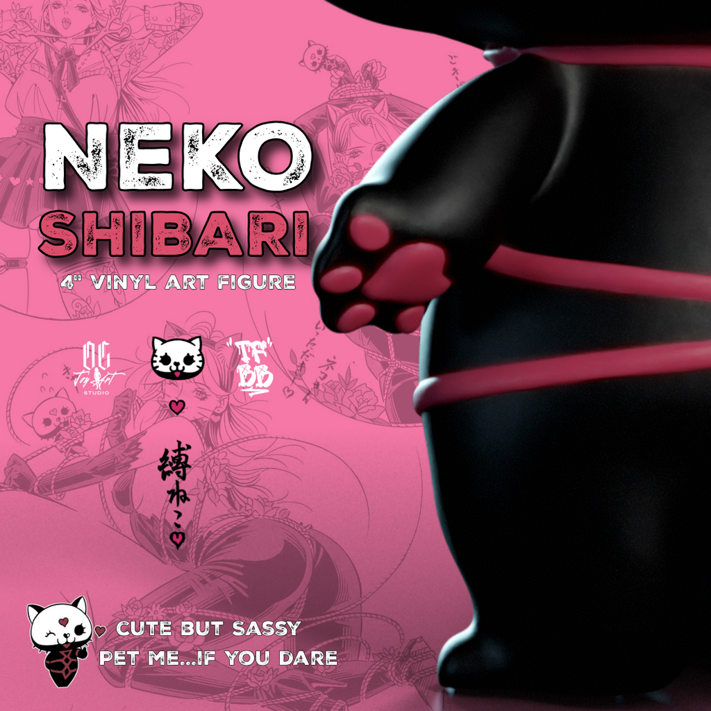 Neko Shibari Vinyl Art Figure (Pre-Order)