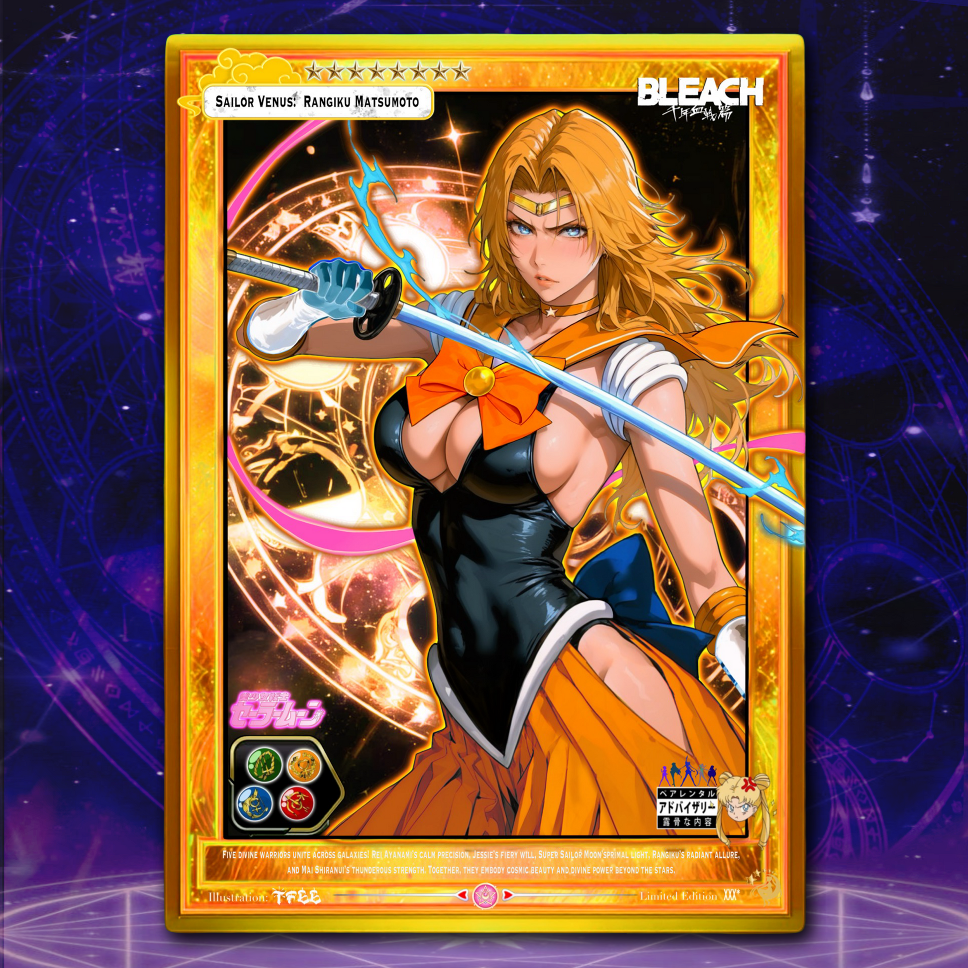 Sailor Venus X Rangiku Matsumoto Senshi Goddesses Holo Collectable Card