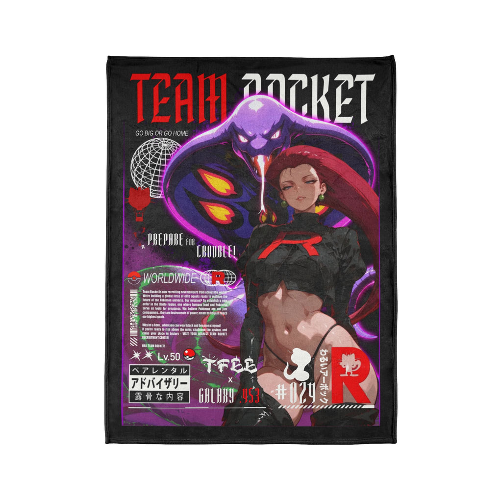 Team Rocket X Dark Jessie Throw Blanket