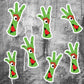 Grouchy Fingers Slapper Sticker