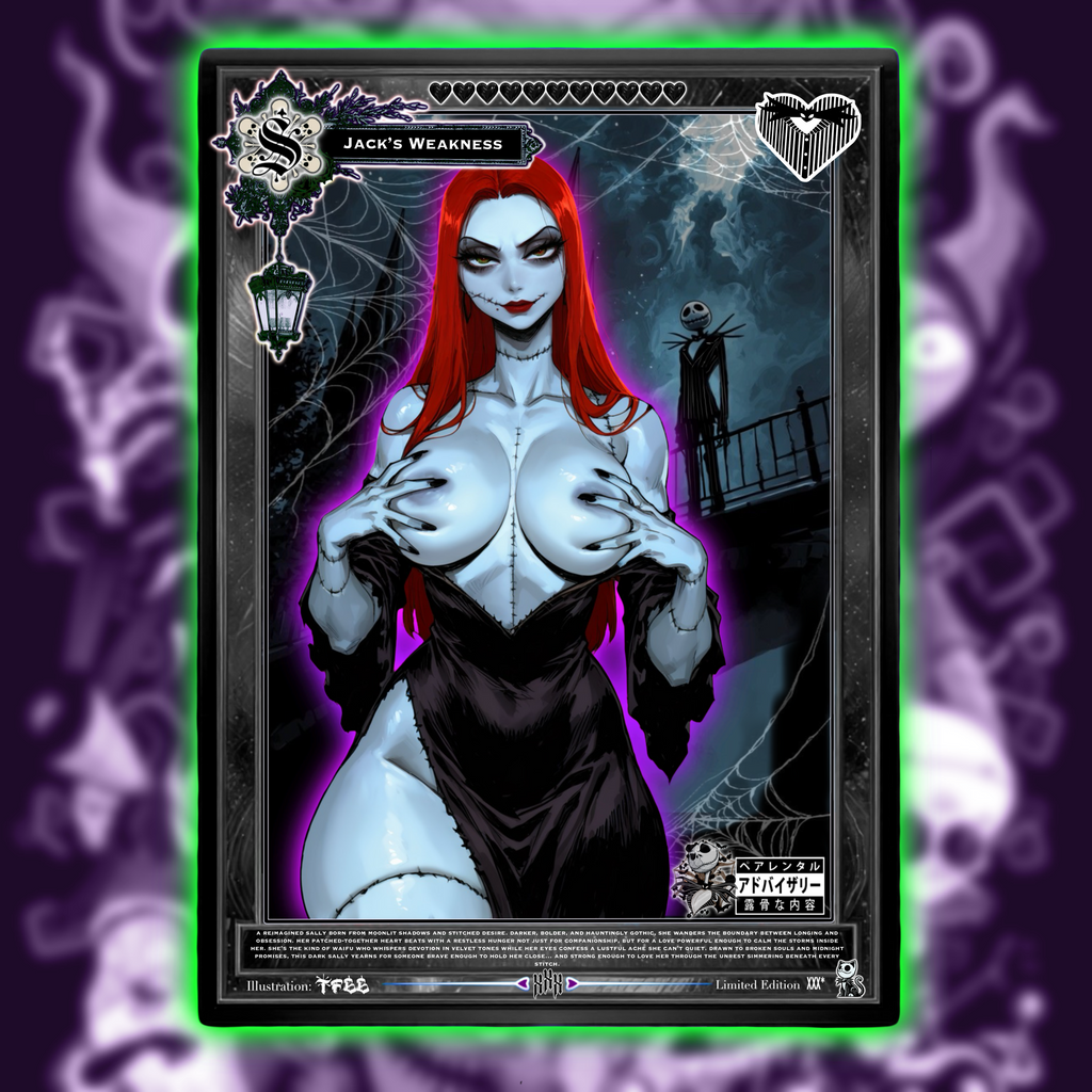 Dark Sally X Dark Fantasy Waifu Holo Collectable Cards