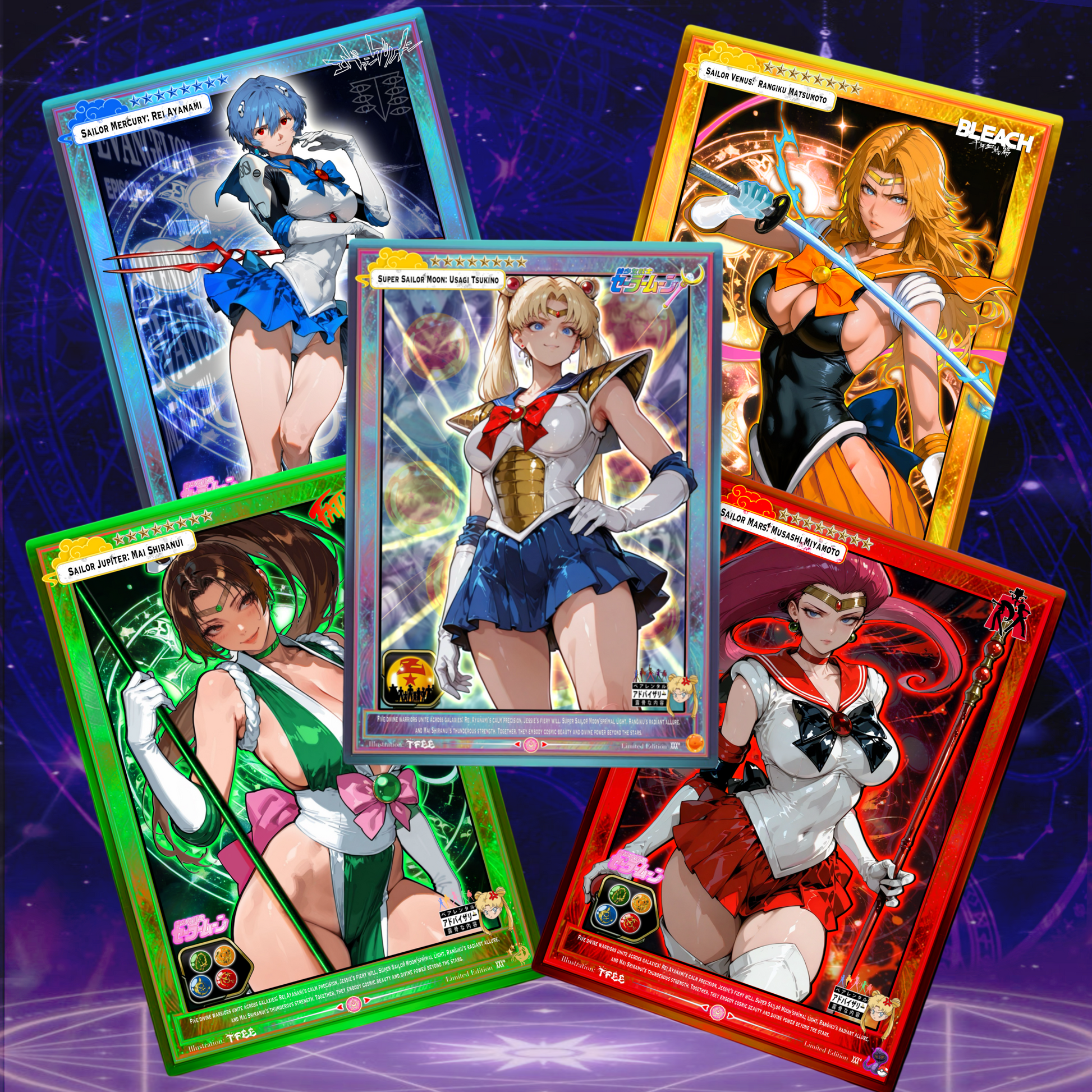 The Senshi Goddess Holo Collectable Card set