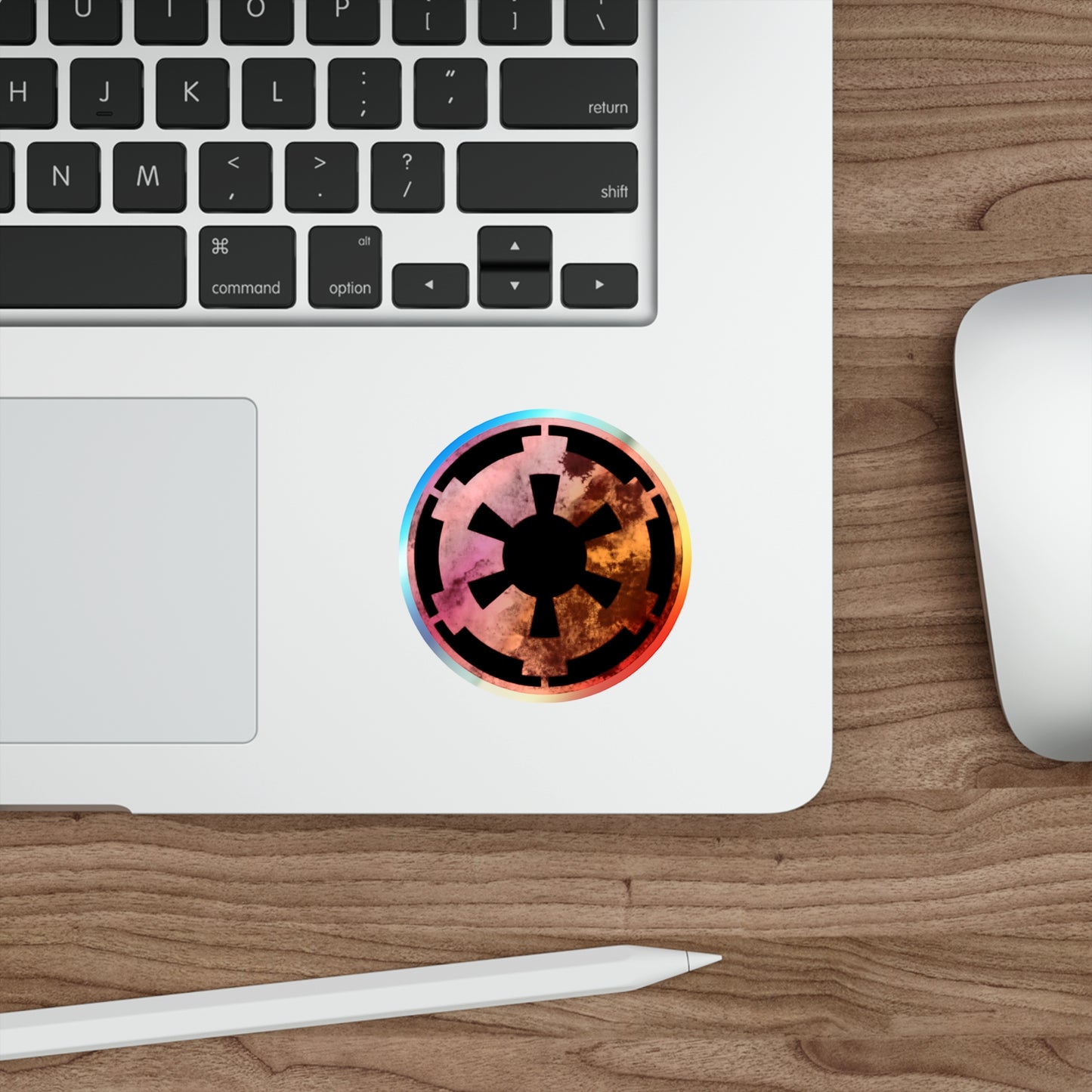 Imperial Sith Holographic Crest Die-Cut Stickers