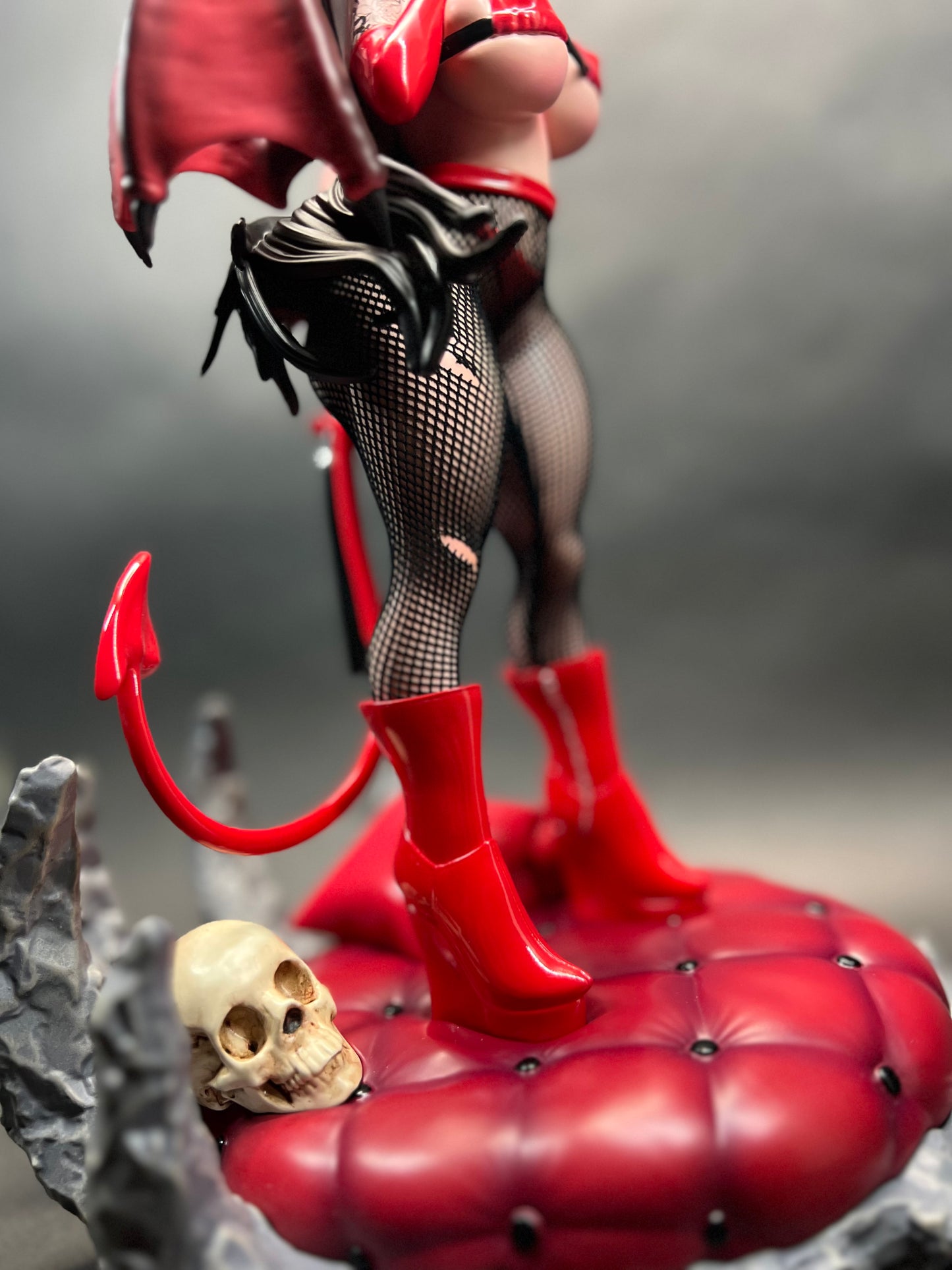 Figura de arte pin-up a escala 1/6 de la reina demonio súcubo Spite de Bishoujo Mom (pedido por adelantado)