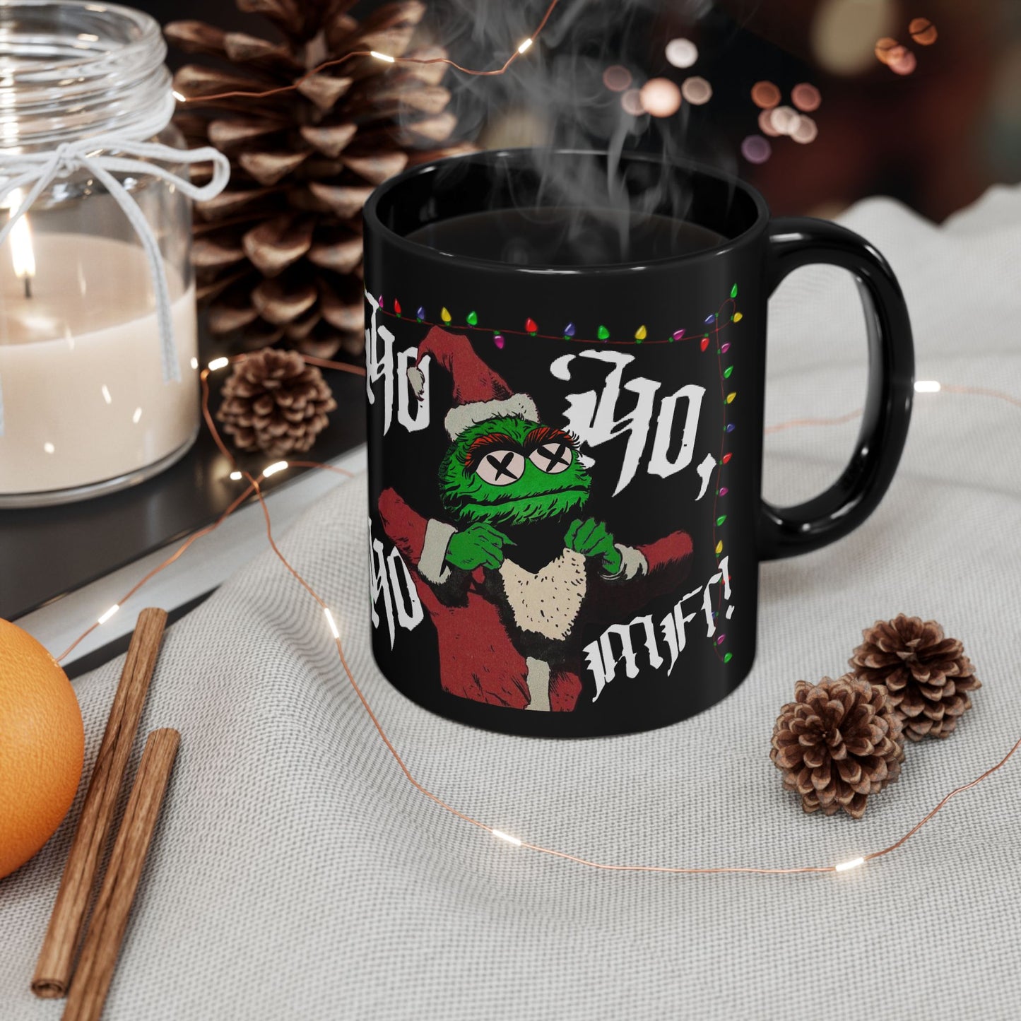 TFBB Ho Ho Ho MFr! Black Mug (11oz, 15oz)