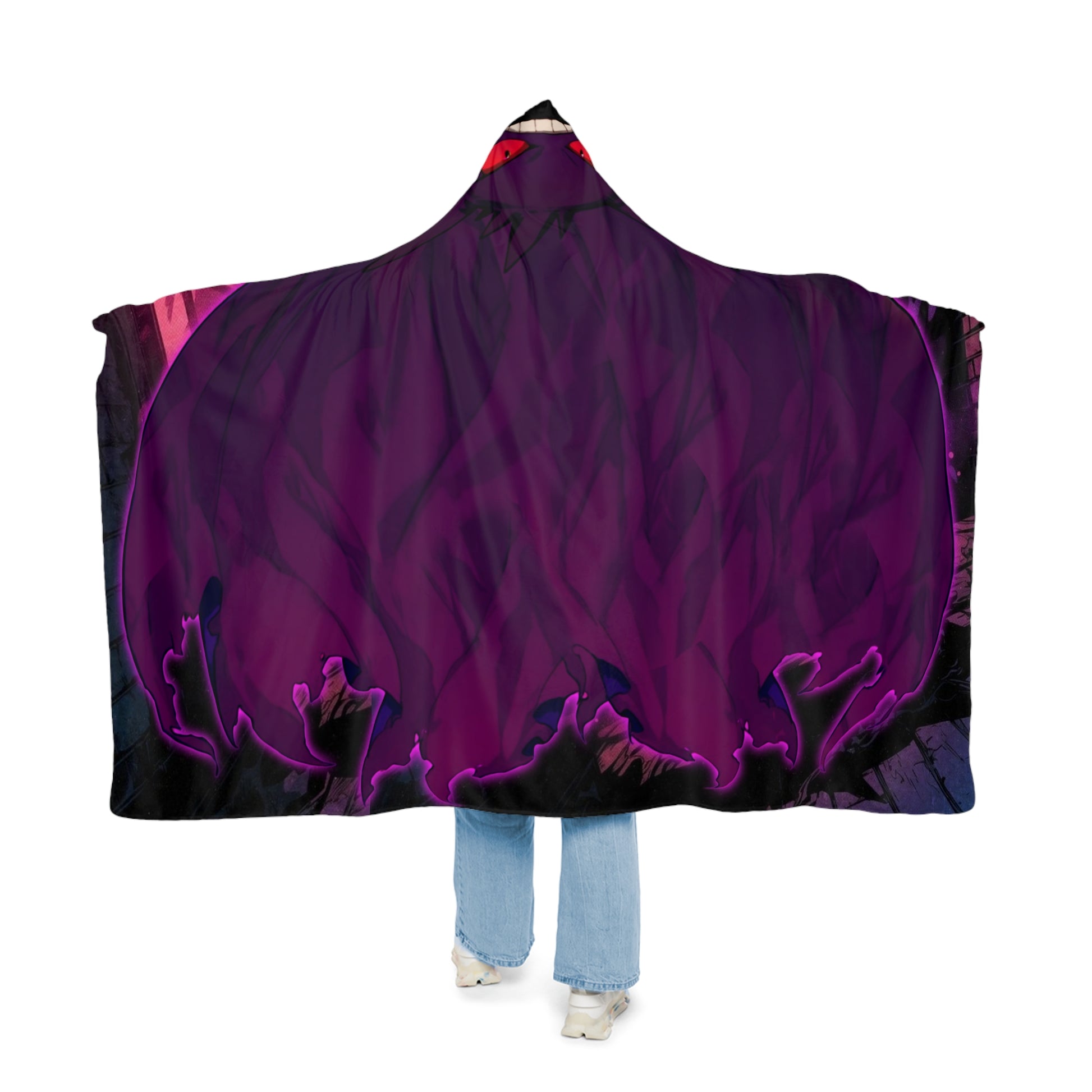 Gengar Cloak X Dark Fantasy Hooded Blanket