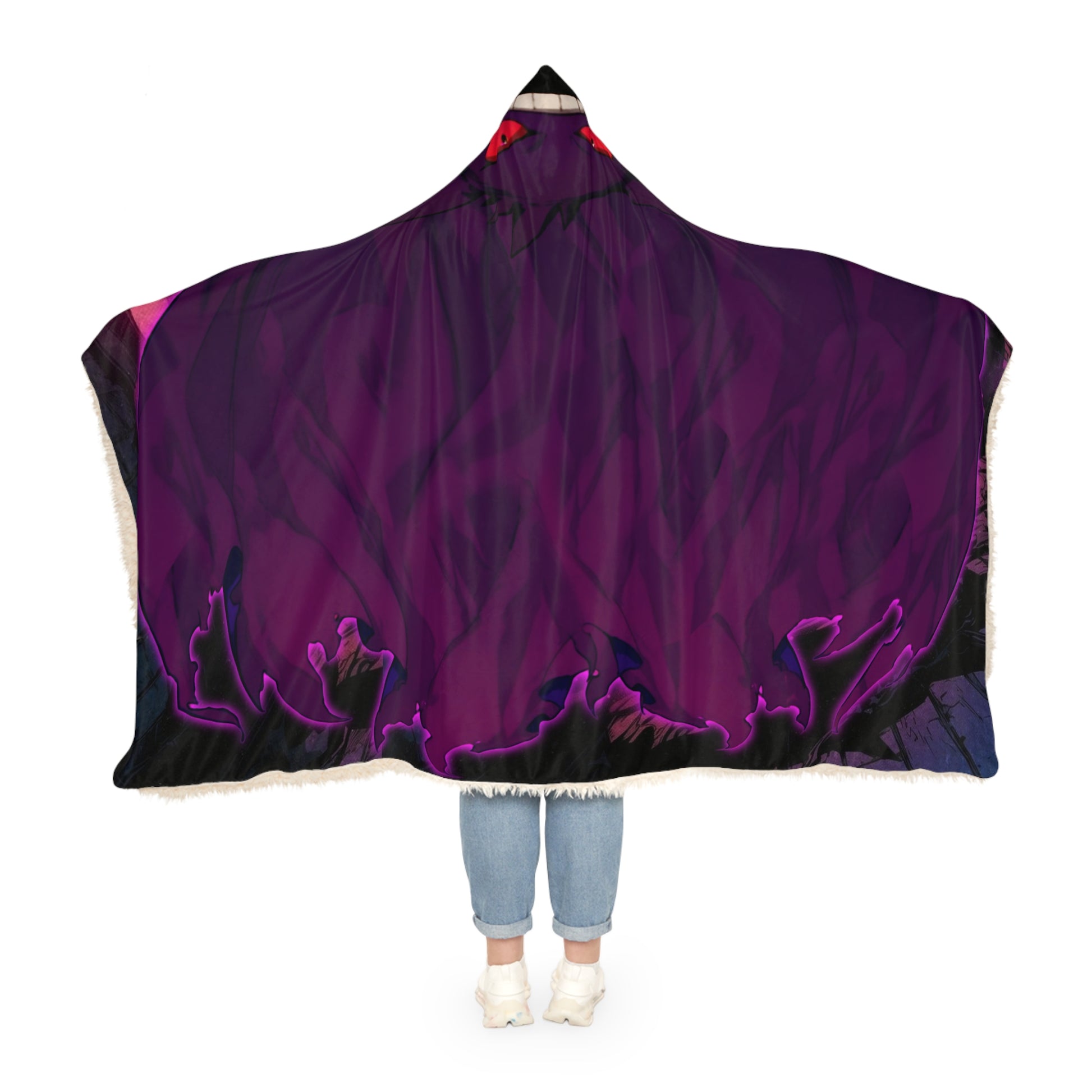 Gengar Cloak X Dark Fantasy Hooded Blanket