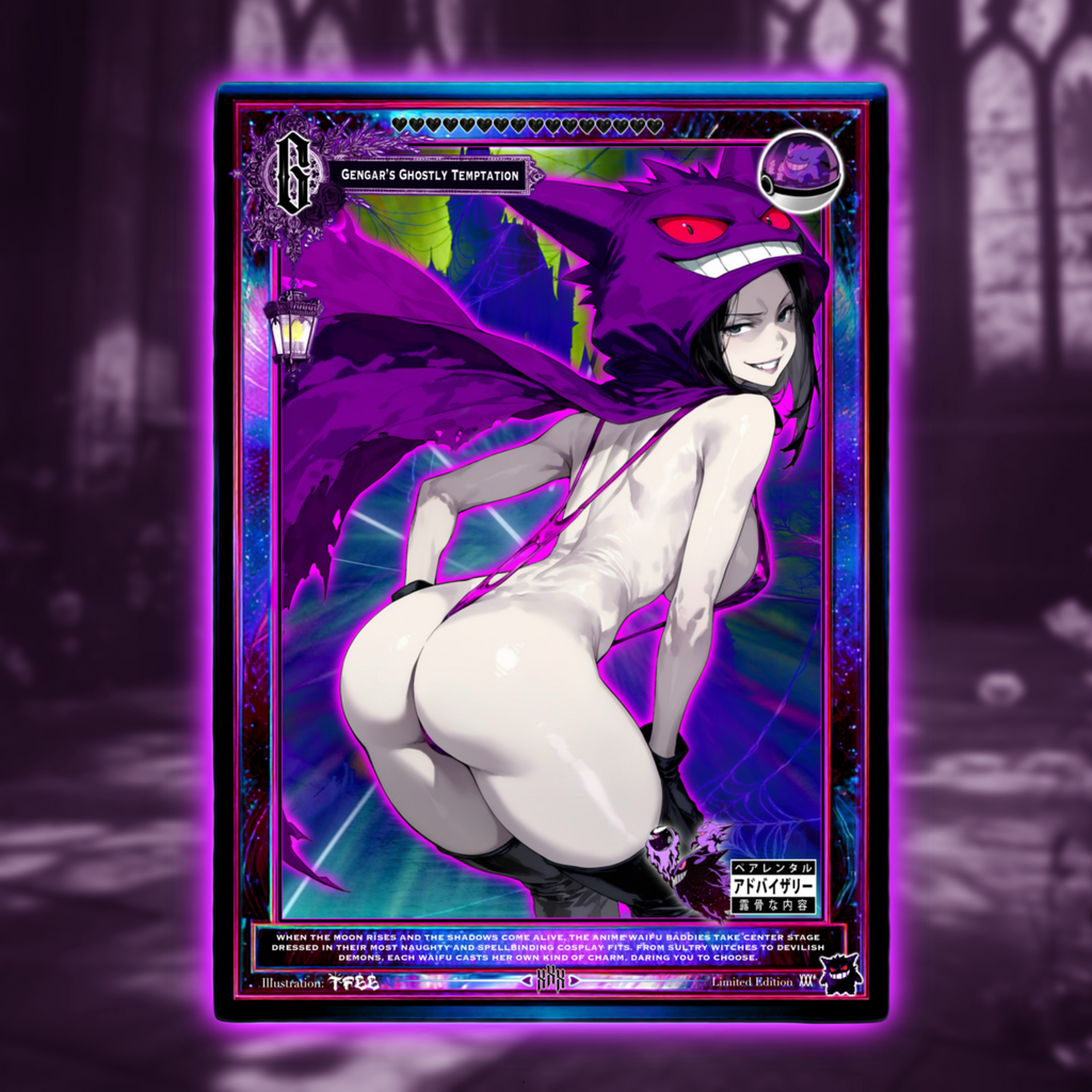 Lady Gengar X Dark Fantasy Waifu Holo Collectable Card set