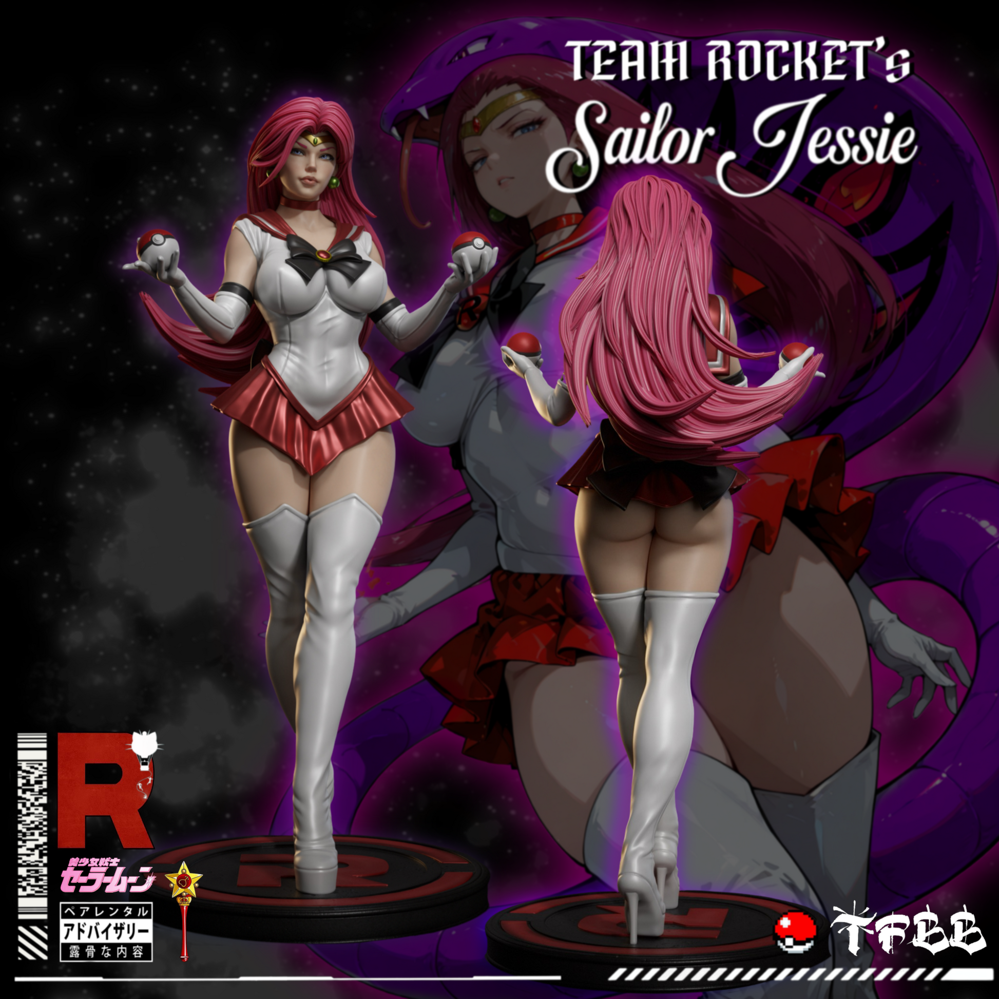 Sailor Jessie X Team Rocket’s Cosmic Senshi Goddess 1/6th Scale Deluxe Pin-up Art Figure