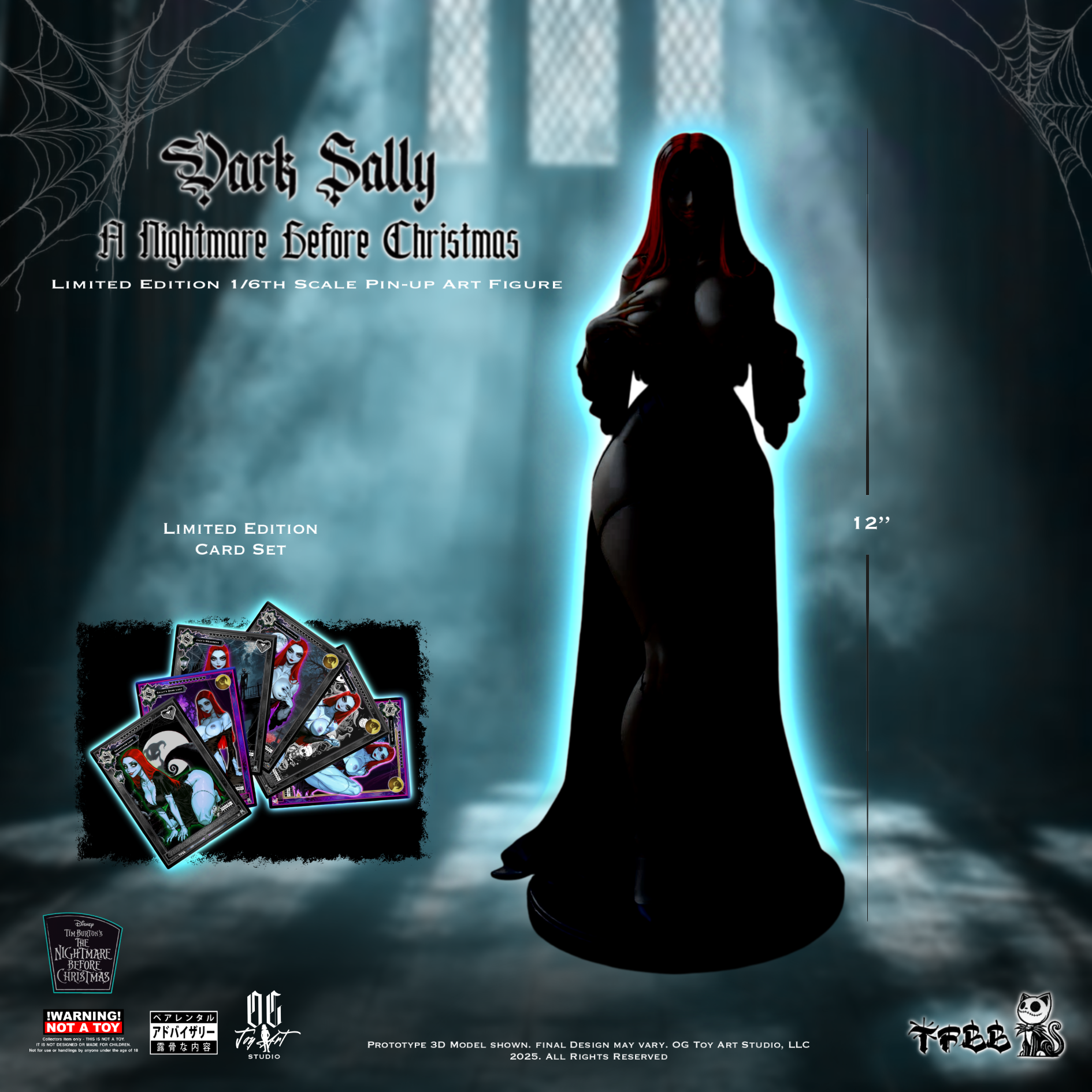 Dark Sally X A Nightmare Before Christmas Limited Edition 1/6 Scale Pin-up Art Figure