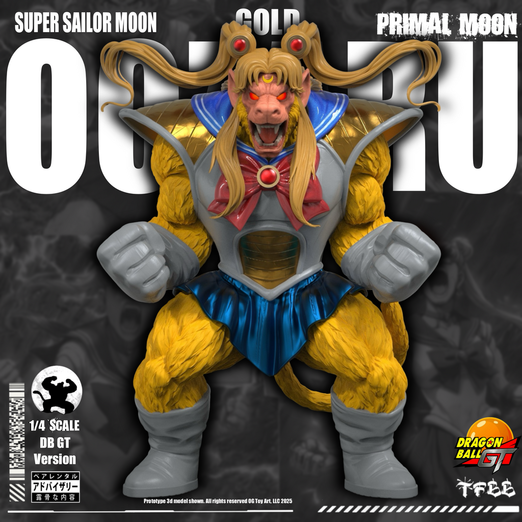 Super Sailor Moon X OG Primal Moon Oozaru Gold 1/4th Scale Figure