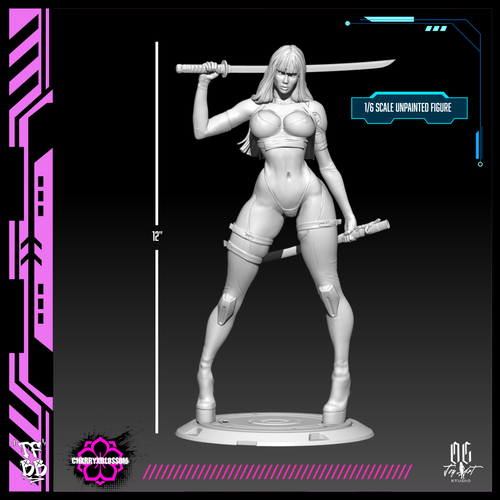 (PRE-ORDER) CHXRRY X BLOSSOM 1/6th Scale Model-Kit (Unpainted) Figure