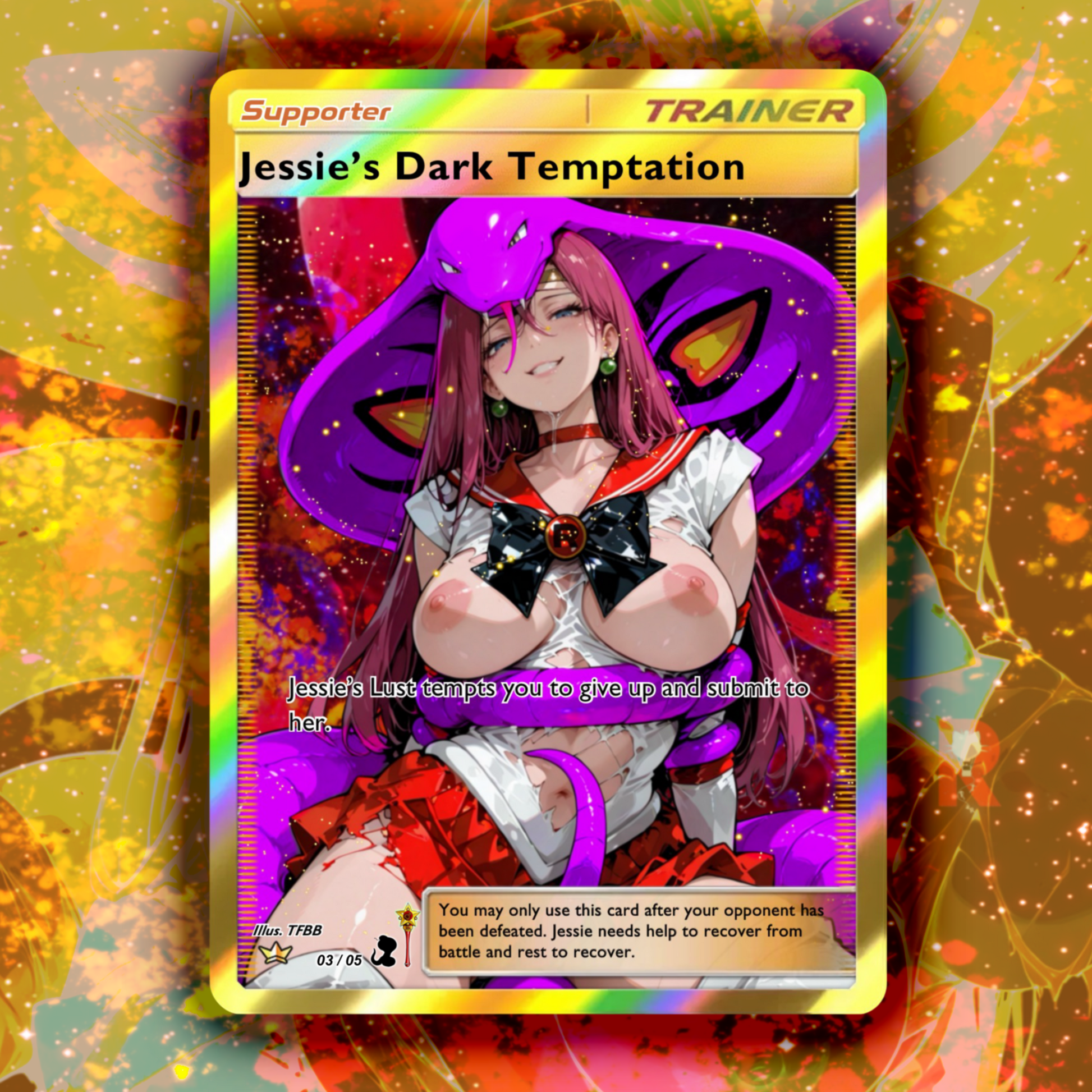 Exclusive Sailor Jessie Full Art Trainer Support Collectable Cards (RE-STOCK)