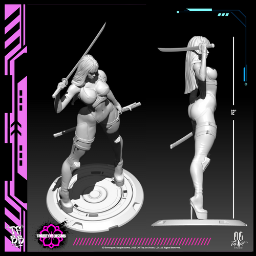 (PRE-ORDER) CHXRRY X BLOSSOM 1/6th Scale Model-Kit (Unpainted) Figure