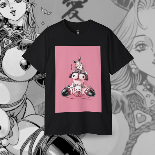 Shibari Bunny - Knotty Love BLVK Edition Graphic Tee