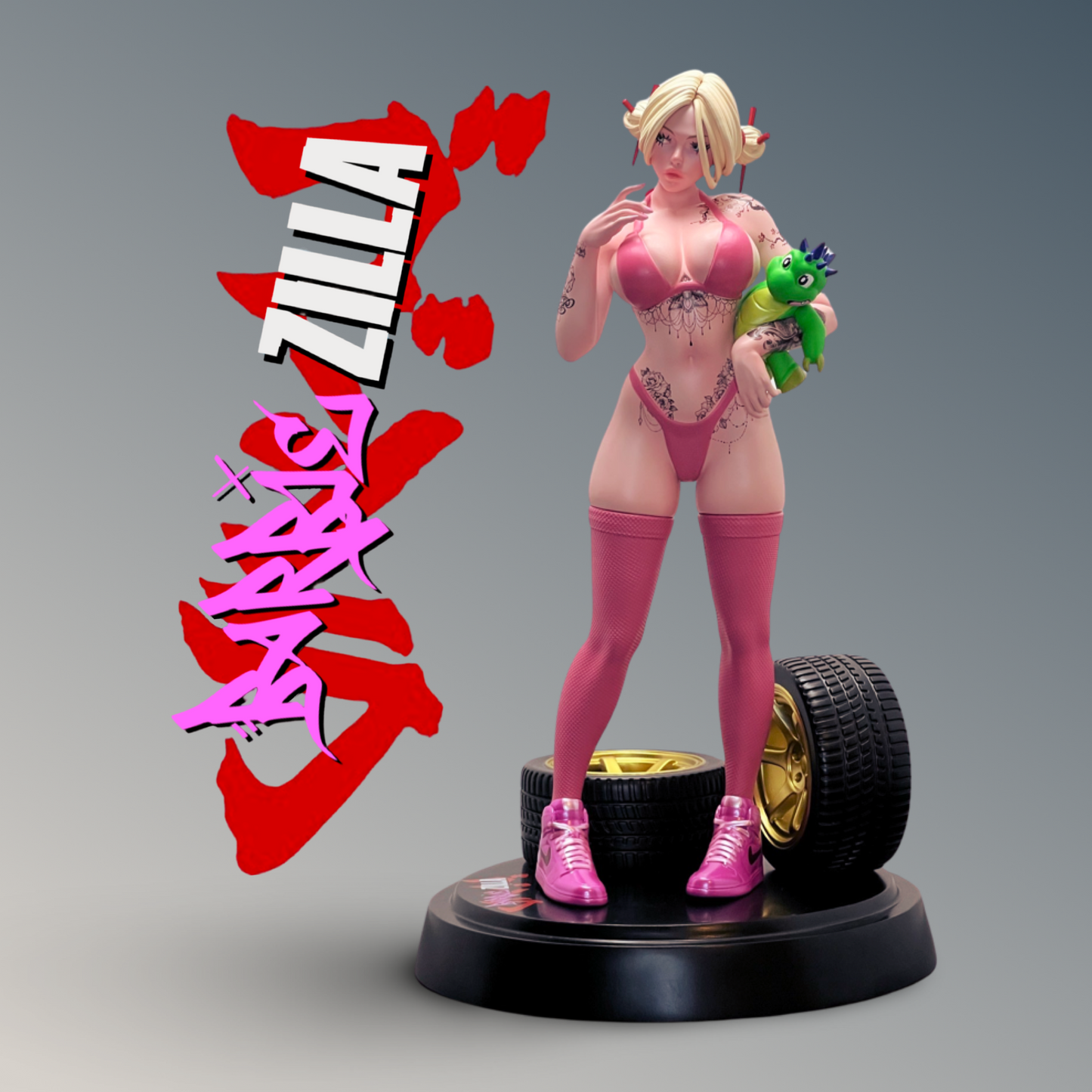 BarbieZilla The GTR Queen 1/6th Scale Pin-up Art Figure