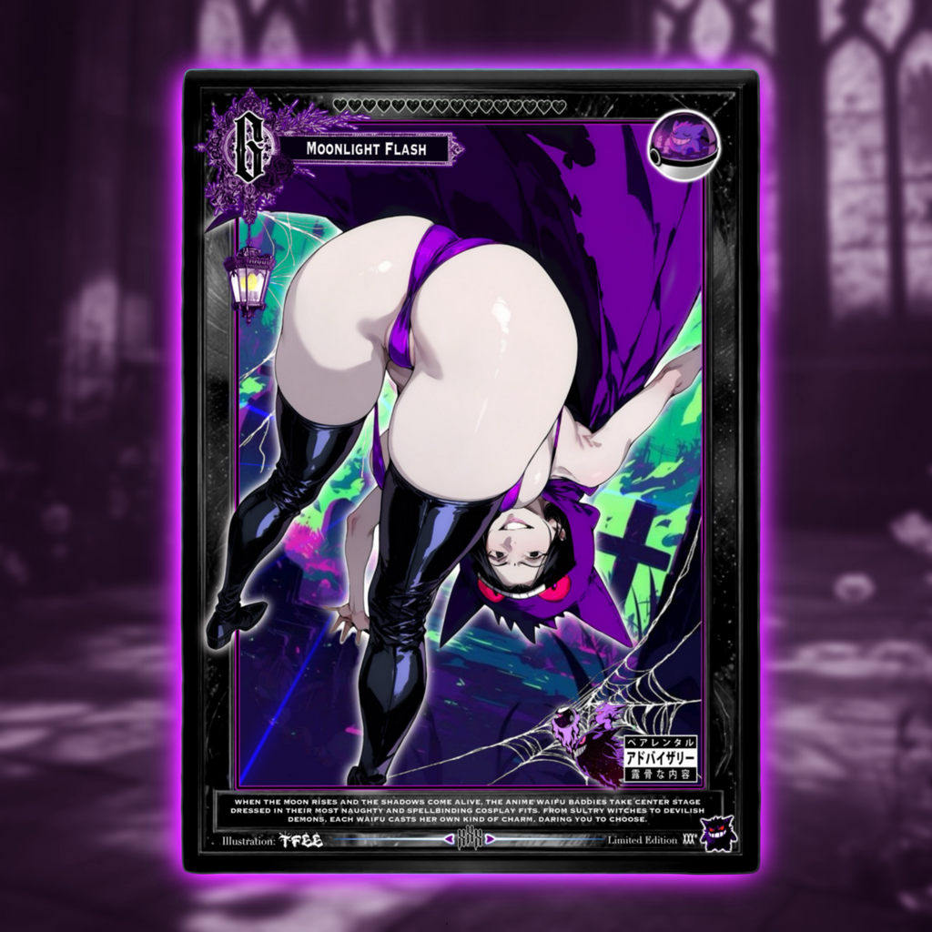 Lady Gengar X Dark Fantasy Waifu Holo Collectable Card set