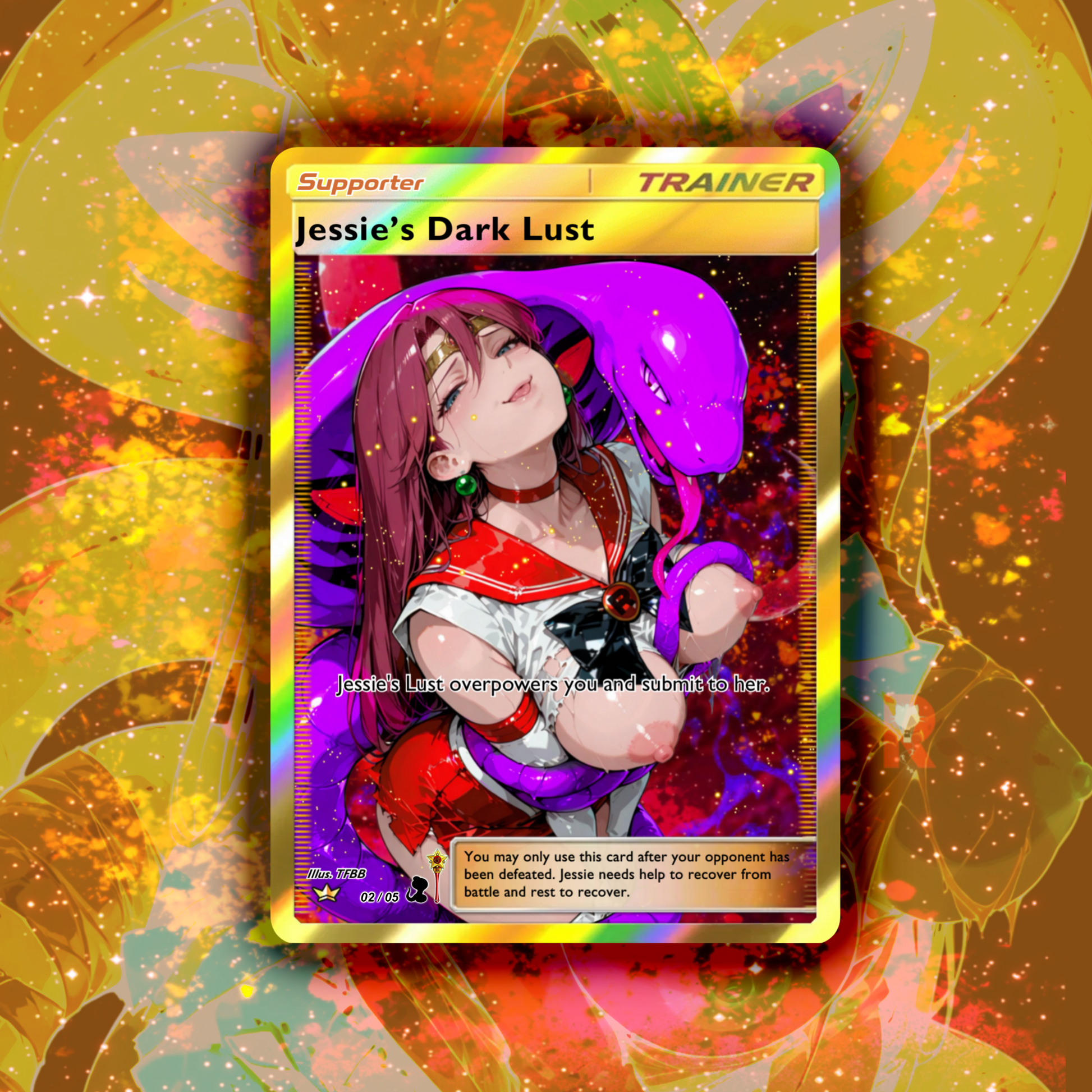 Exclusive Sailor Jessie Full Art Trainer Support Collectable Cards
