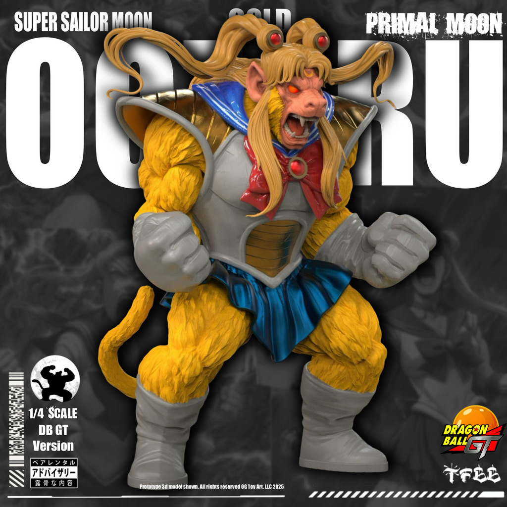 Super Sailor Moon X OG Primal Moon Oozaru Gold 1/4th Scale Figure