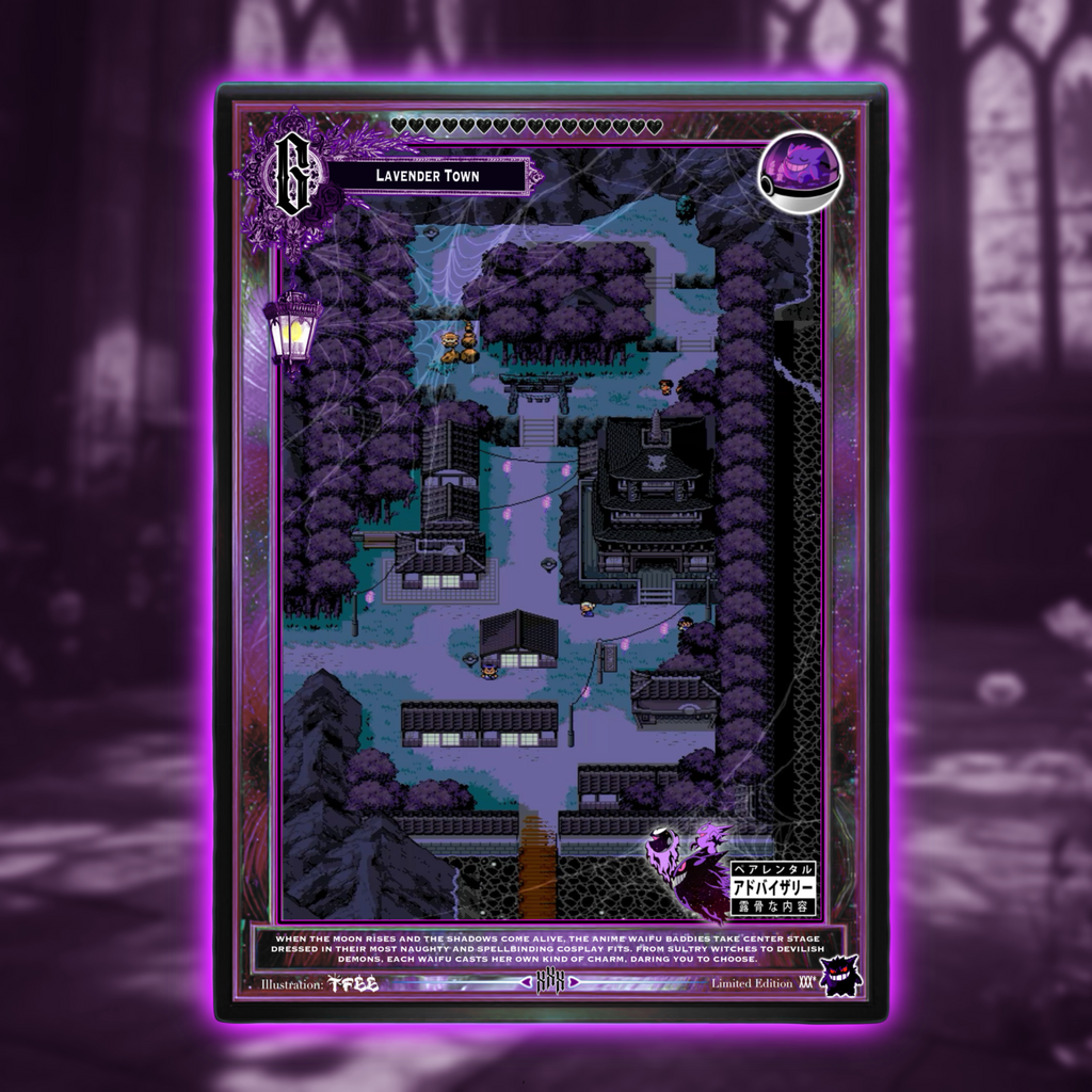 Lady Gengar X Dark Fantasy Waifu Holo Collectable Card set