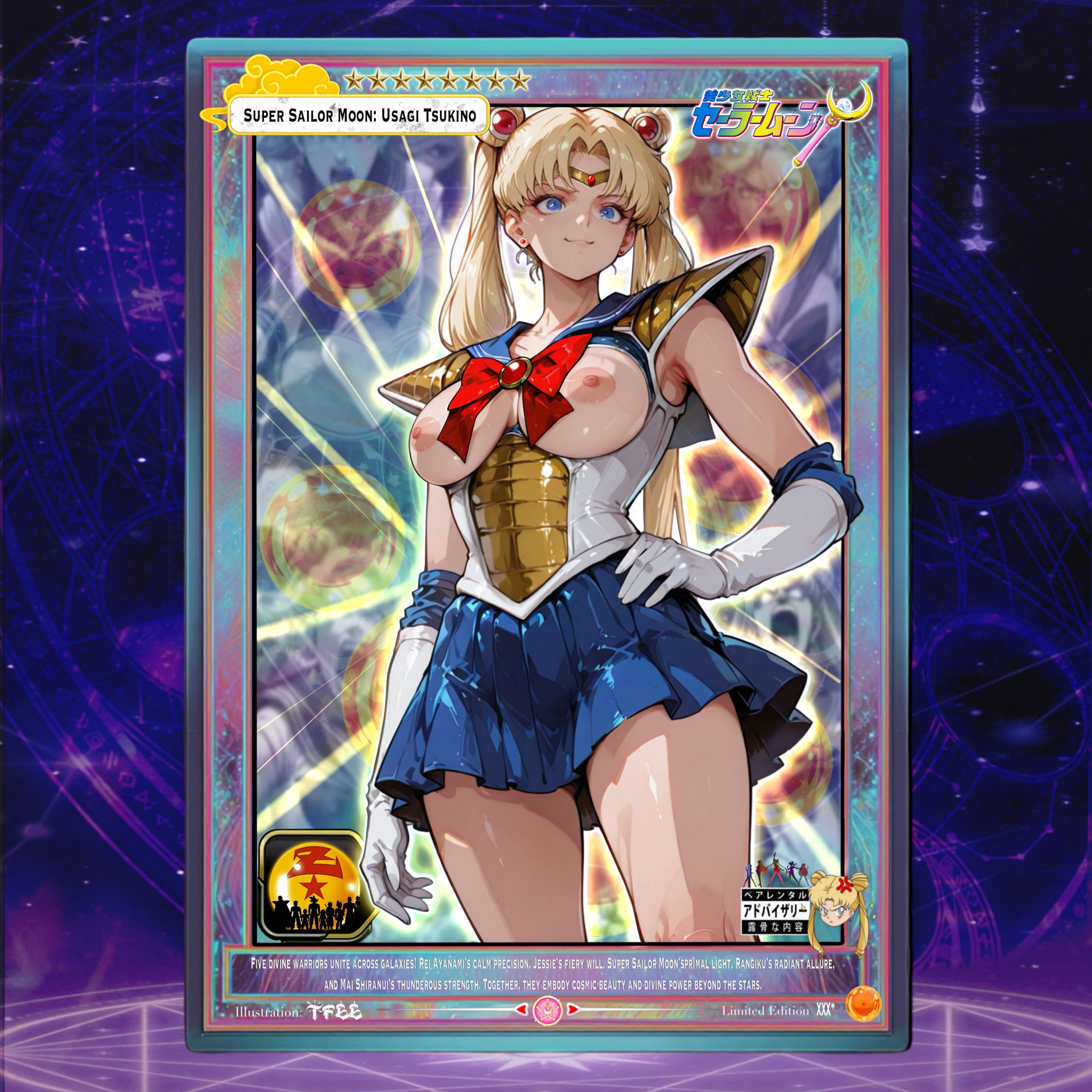 Super Sailor Moon X Usagi Tsukino Senshi Goddesses Holo Collectable Card