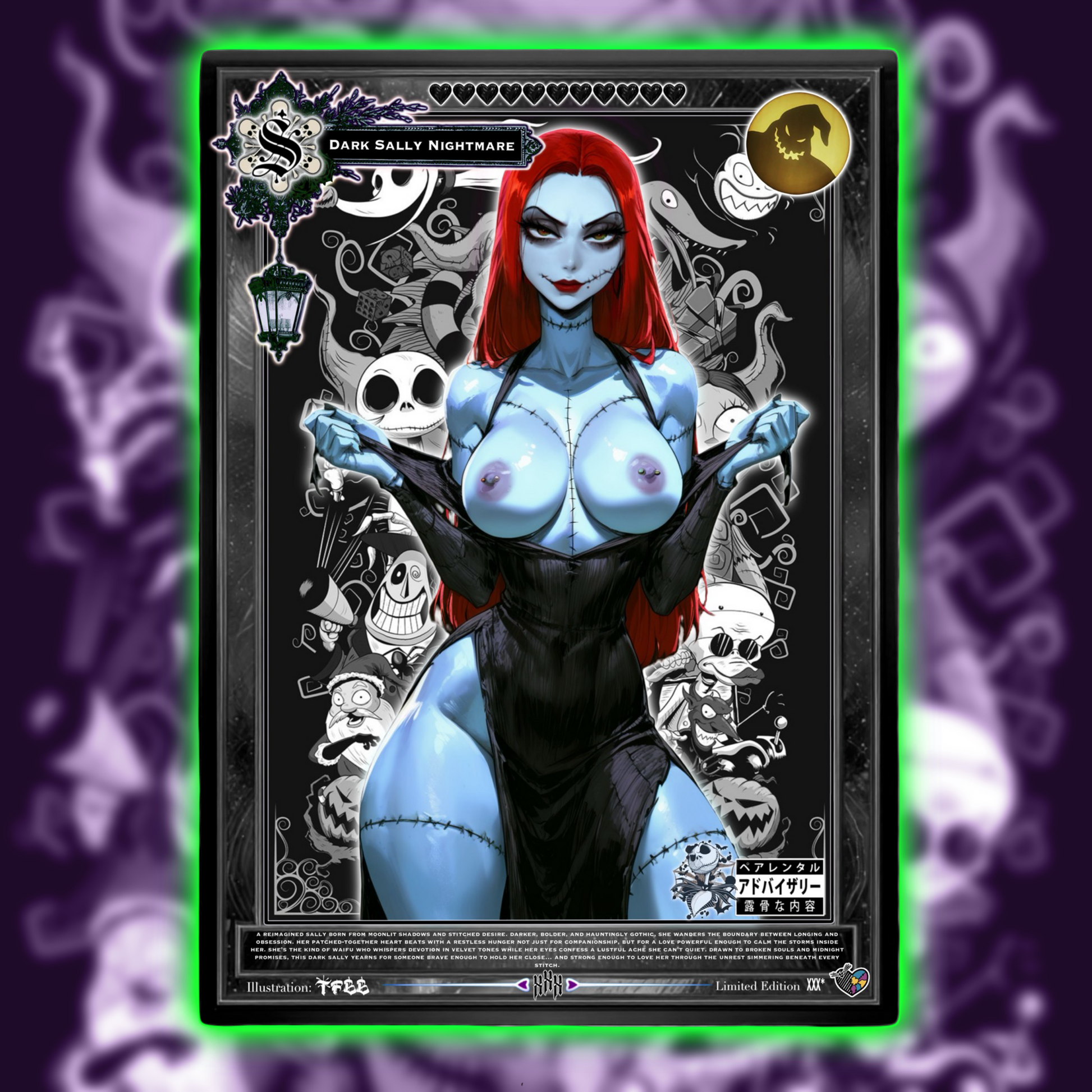 Dark Sally X Dark Fantasy Waifu Holo Collectable Cards
