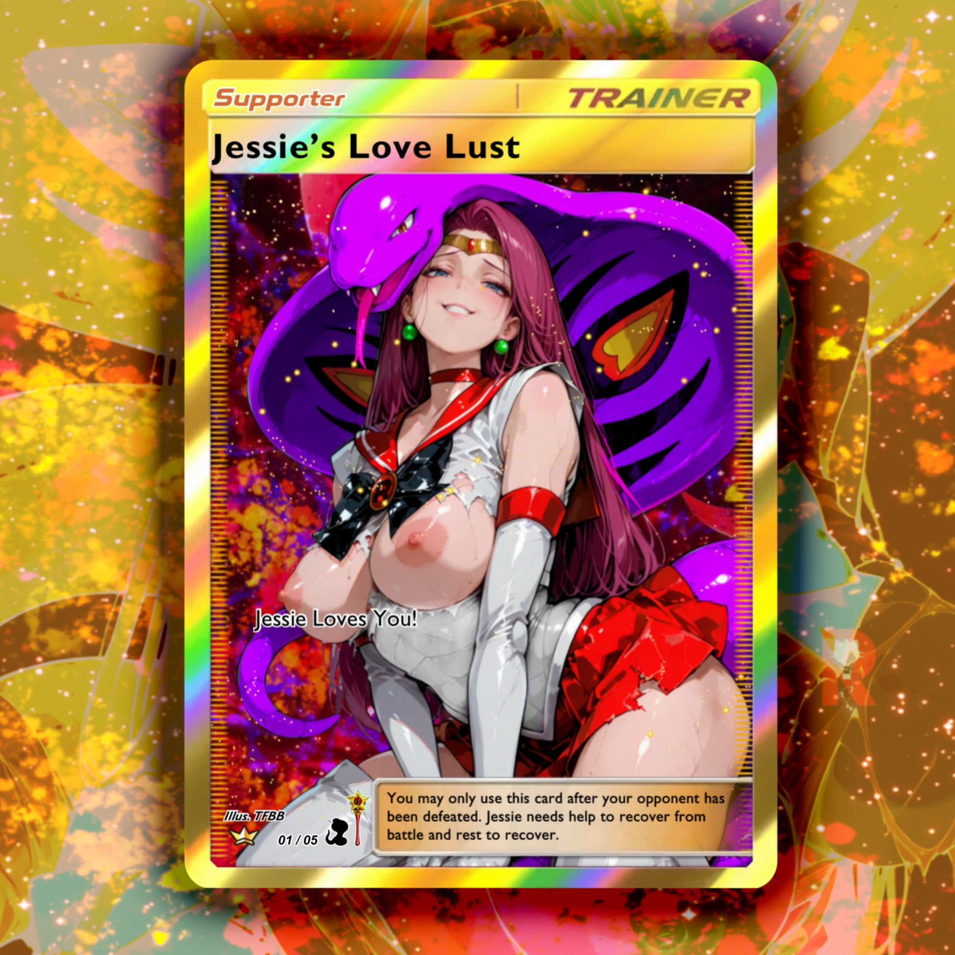 Exclusive Sailor Jessie Full Art Trainer Support Collectable Cards (RE-STOCK)