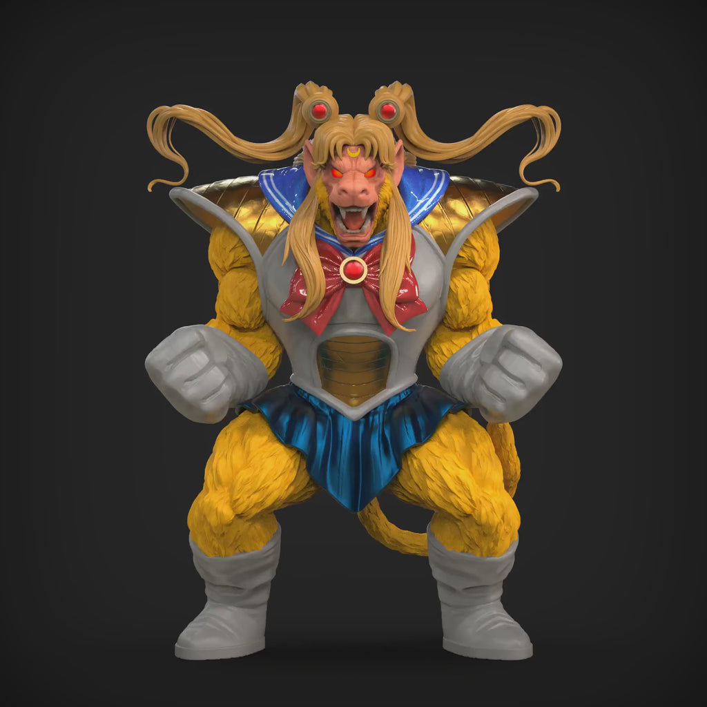 Super Sailor Moon X OG Primal Moon Oozaru Gold 1/4th Scale Figure