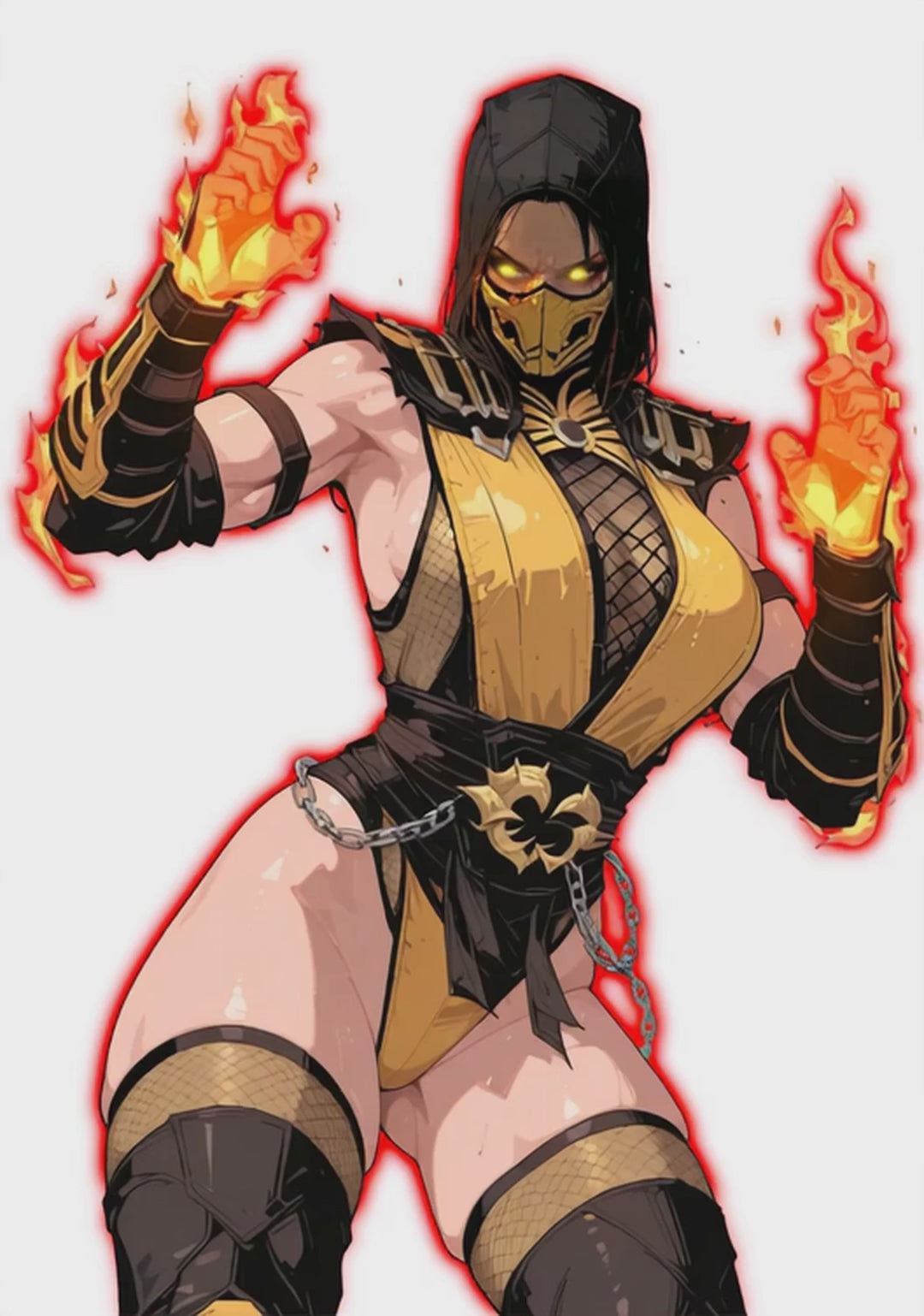 MK Knockouts X Scorpion ‘92 - Free Digital Art Download