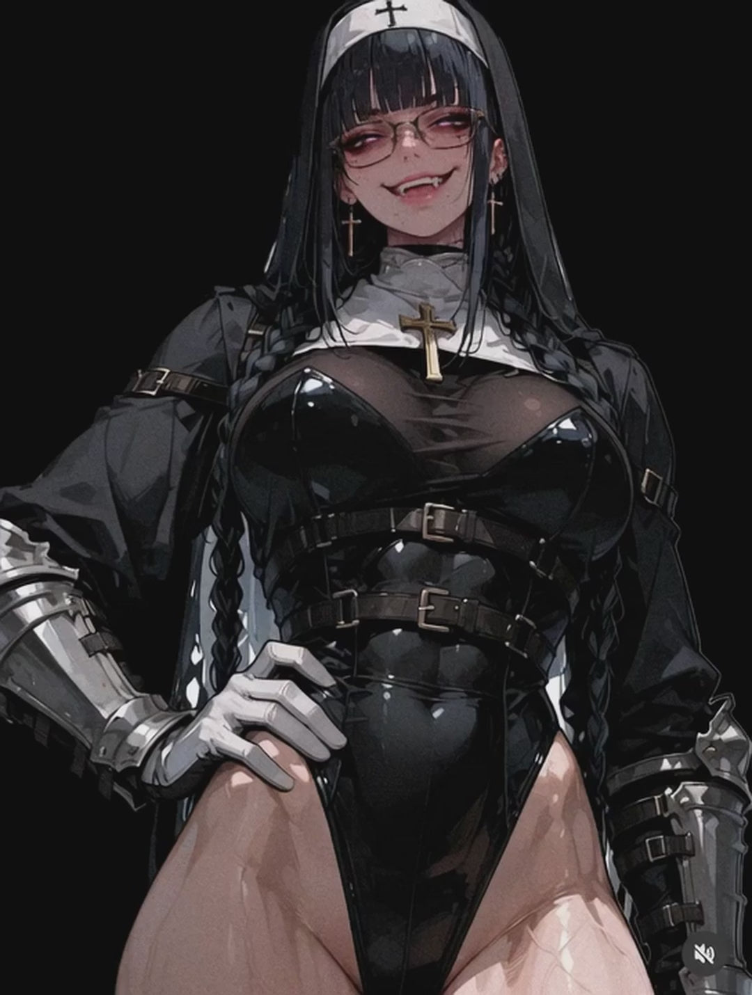 The Battle Nun X Blood Lust - Free Digital Art Download