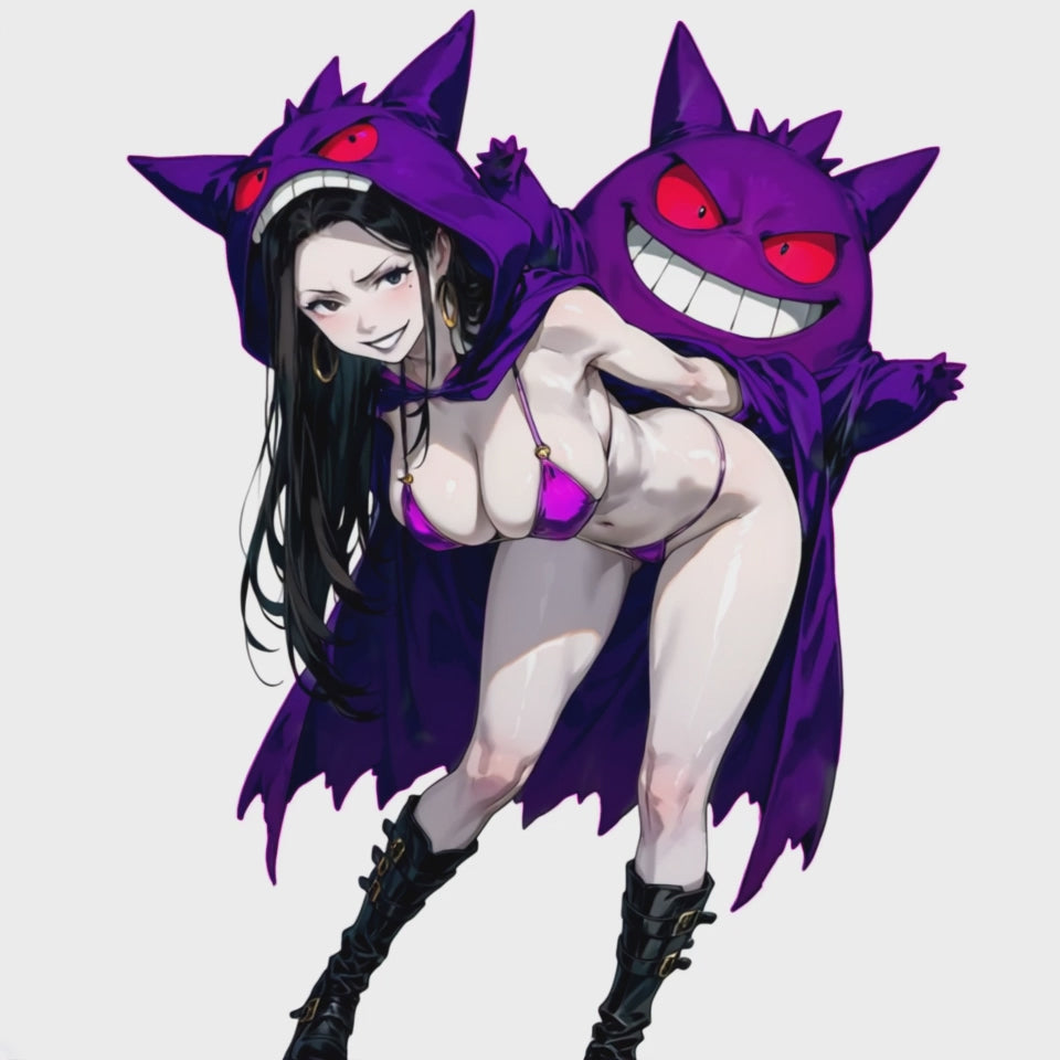 Lady Gengar Dark Love X Dark Fantasy Waifu B Variant - Free Digital Art Download