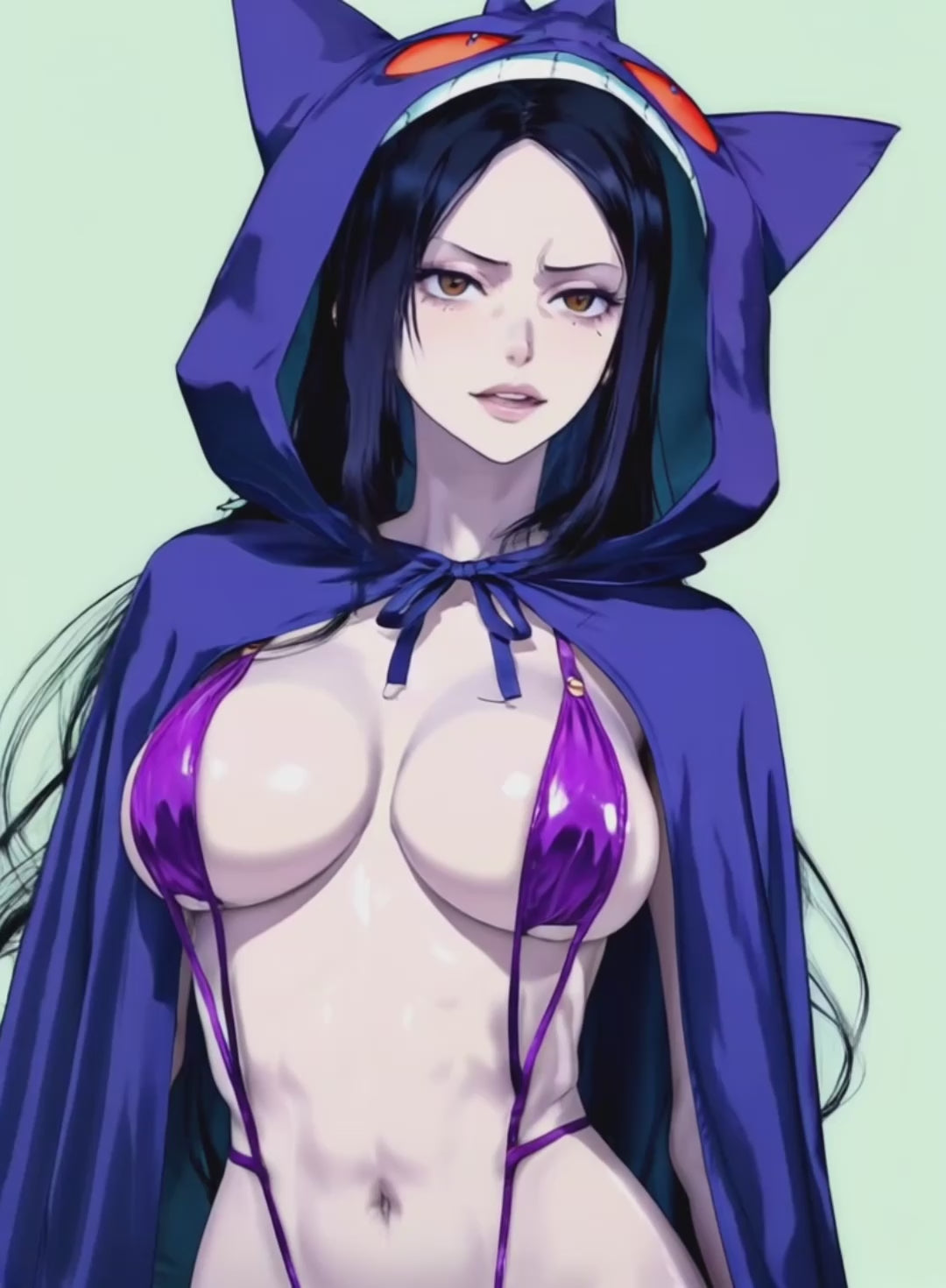 Lady Gengar Goth Girl X Dark Fantasy Waifu - Free Digital Art Download