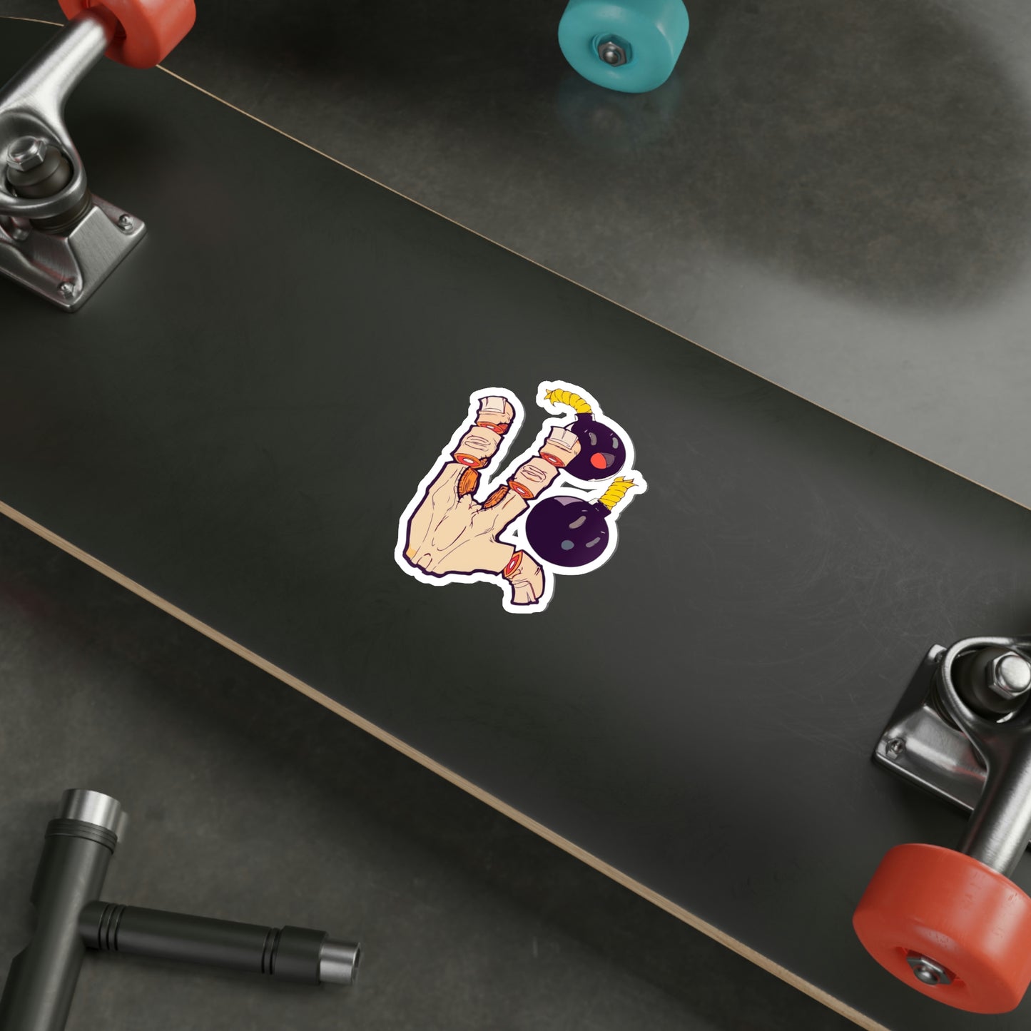 TFBB Freaky Finger Bomb Slapper Die-cut Sticker